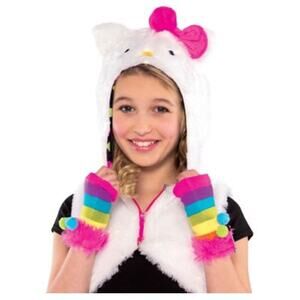 Girls Hello Kitty Costume Hoodie Medium (8-10)
